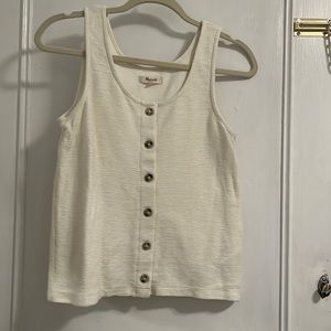 Madewell cotton button tank